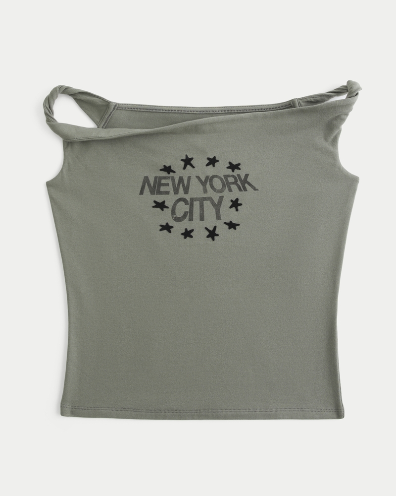 t-shirt mit knotenmuster und schulterfreiem schnitt aus samt