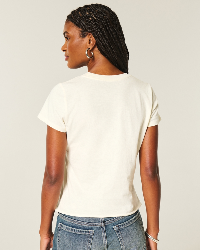 lässiges schmal geschnittenes t-shirt mit schmetterlingsprint