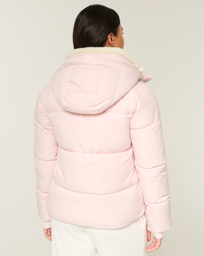 daunenjacke mit kunstpelzfutter für jedes wetter