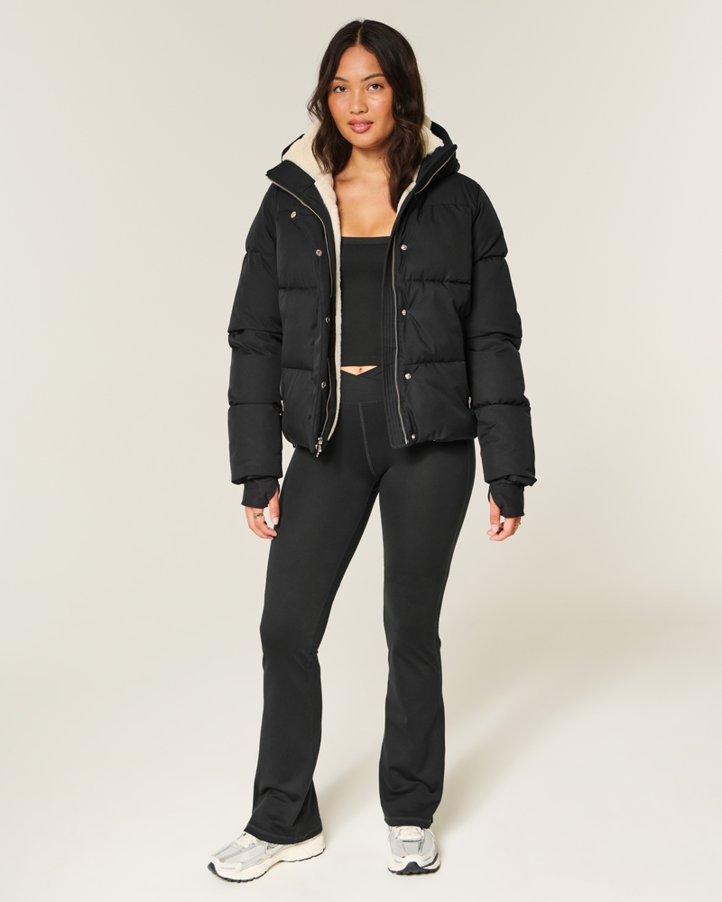 daunenjacke mit kunstpelzfutter für jedes wetter