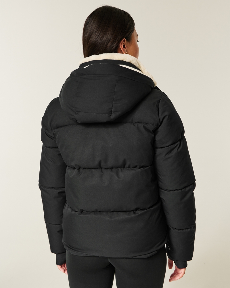 daunenjacke mit kunstpelzfutter für jedes wetter
