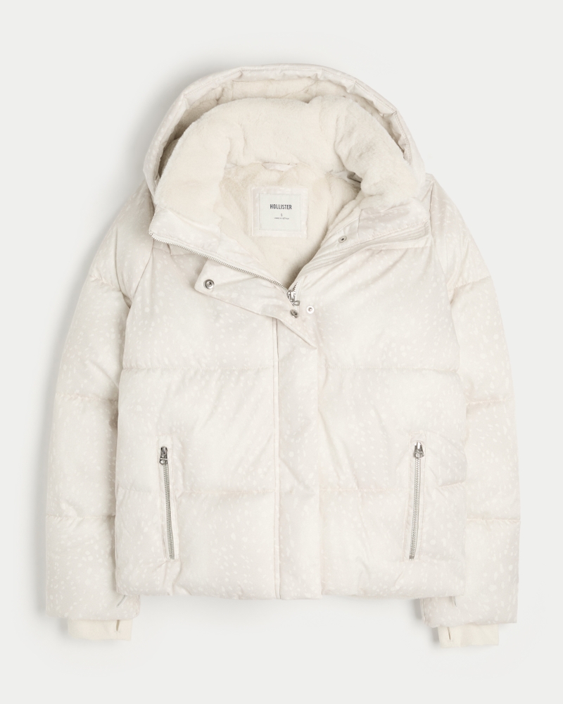daunenjacke mit kunstpelzfutter für jedes wetter