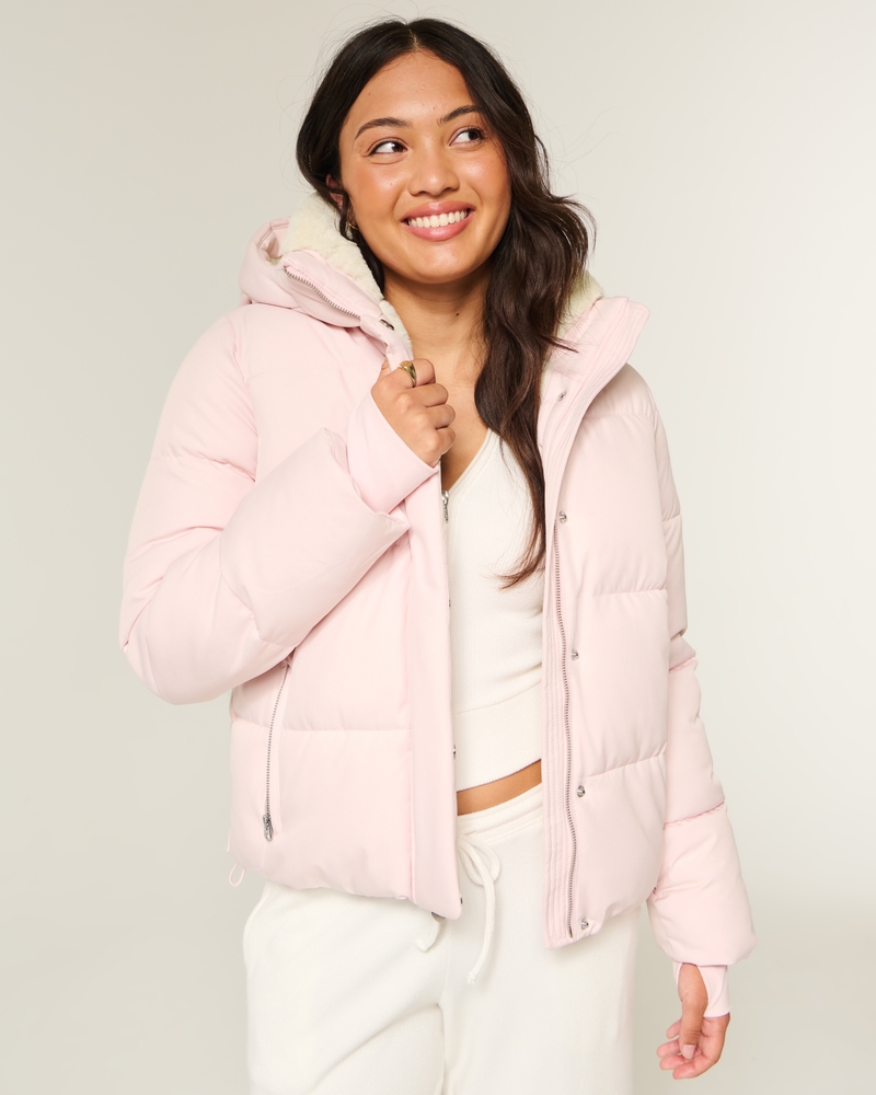 daunenjacke mit kunstpelzfutter für jedes wetter