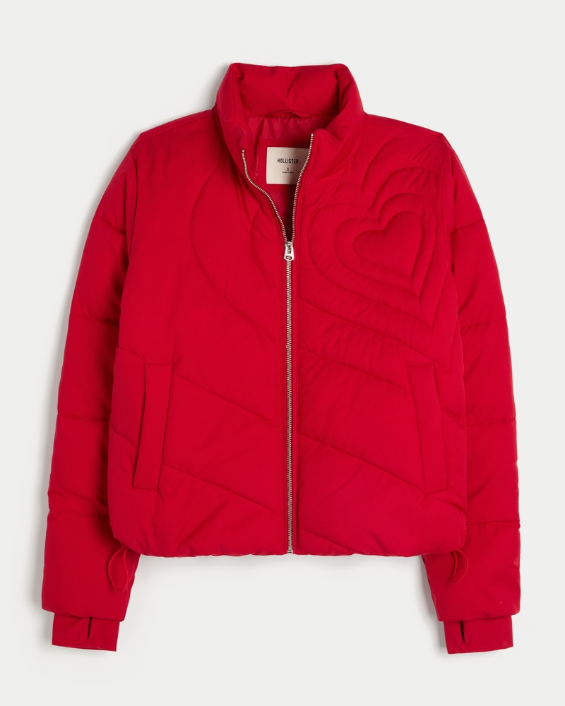 daunenjacke mit reißverschlussmuster