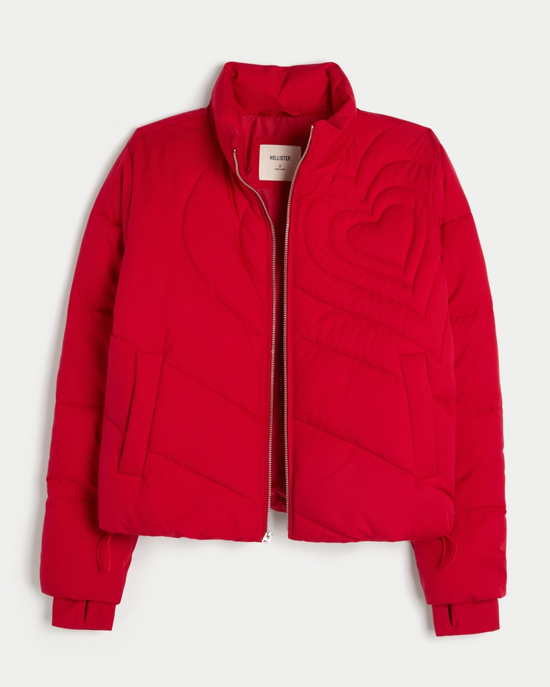 daunenjacke mit reißverschlussmuster