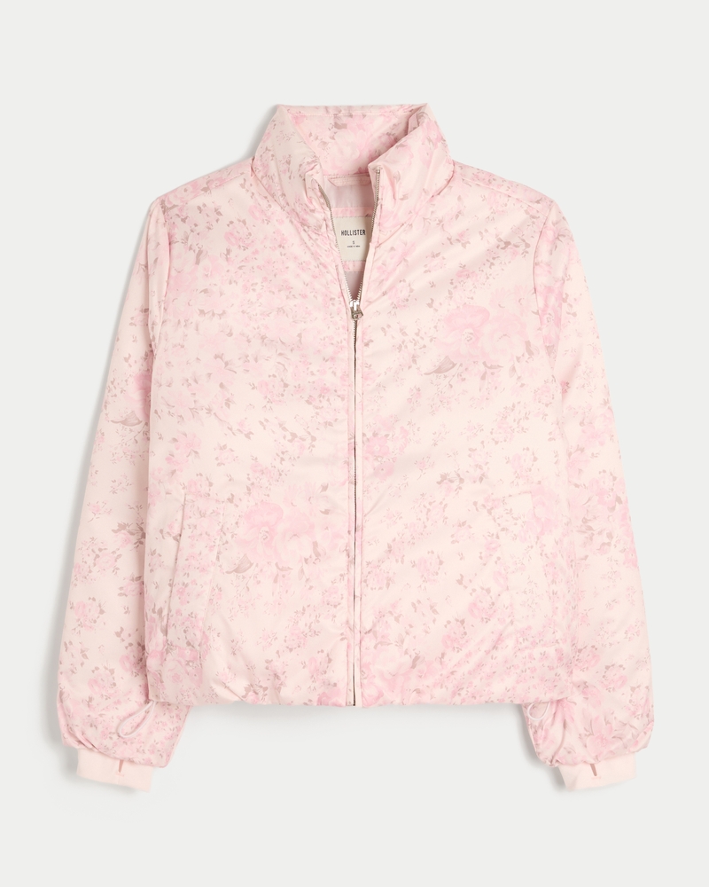 daunenjacke mit reißverschlussmuster
