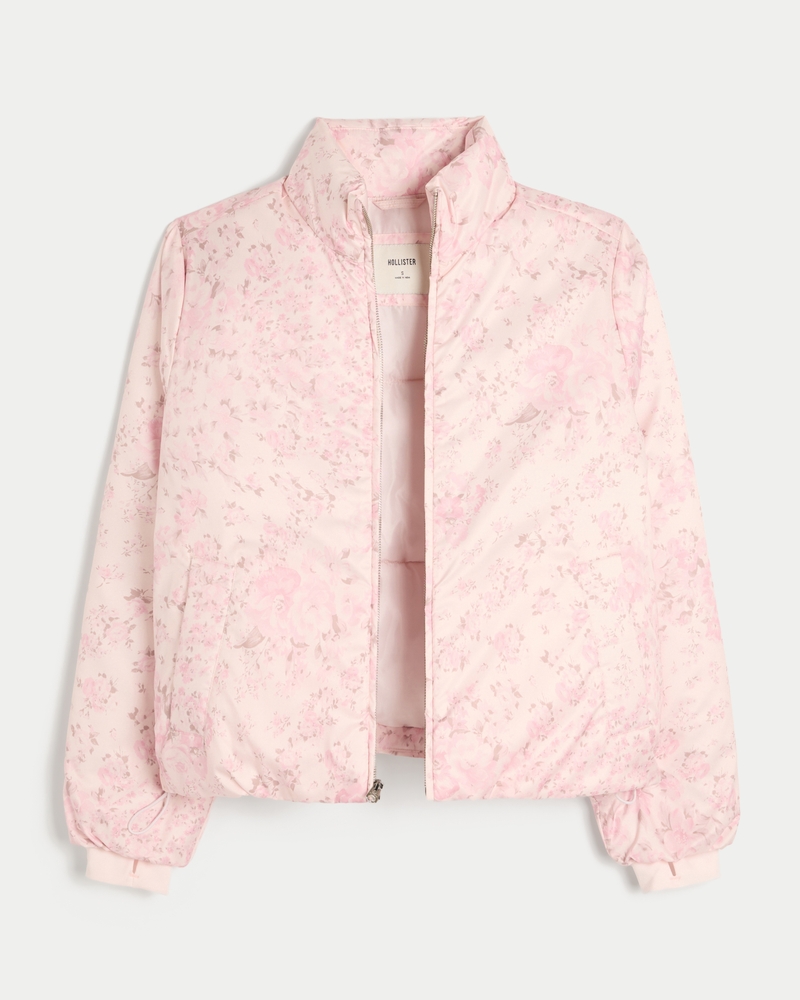 daunenjacke mit reißverschlussmuster