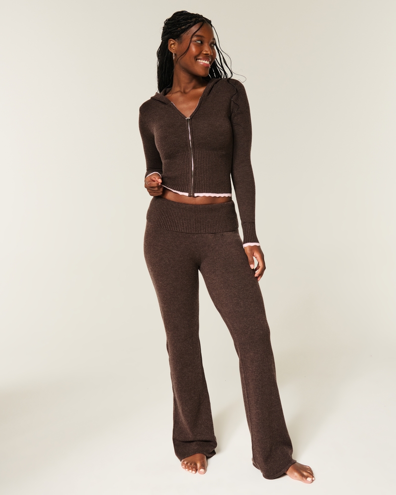 gilly hicks strickhose mit umgeschlagenem bein