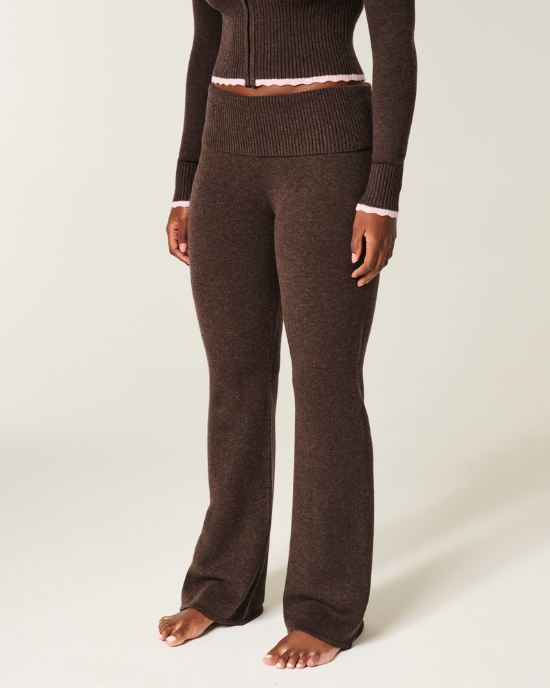 gilly hicks strickhose mit umgeschlagenem bein
