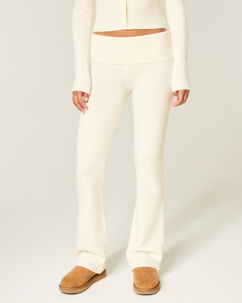 gilly hicks strickhose mit umgeschlagenem bein