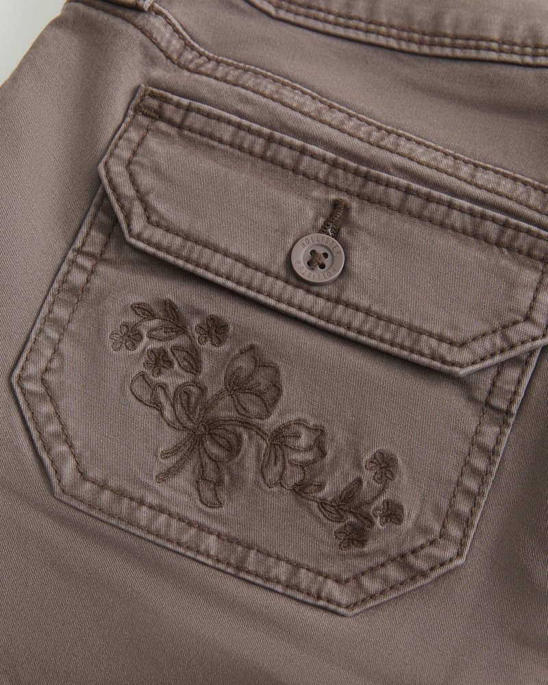 bootcut-hosen mit niedrigem bund