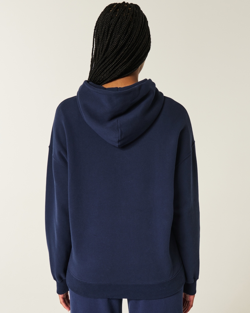 oversize-hoodie mit glitzerprint und bonbonmuster