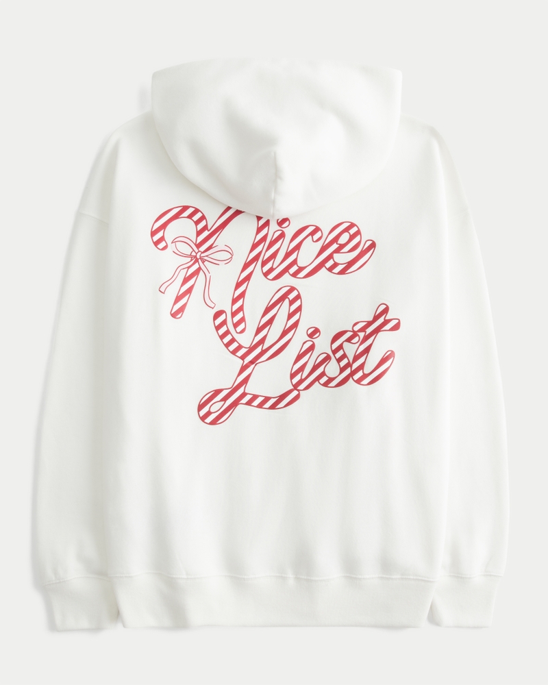 oversize-hoodie mit glitzerprint und bonbonmuster