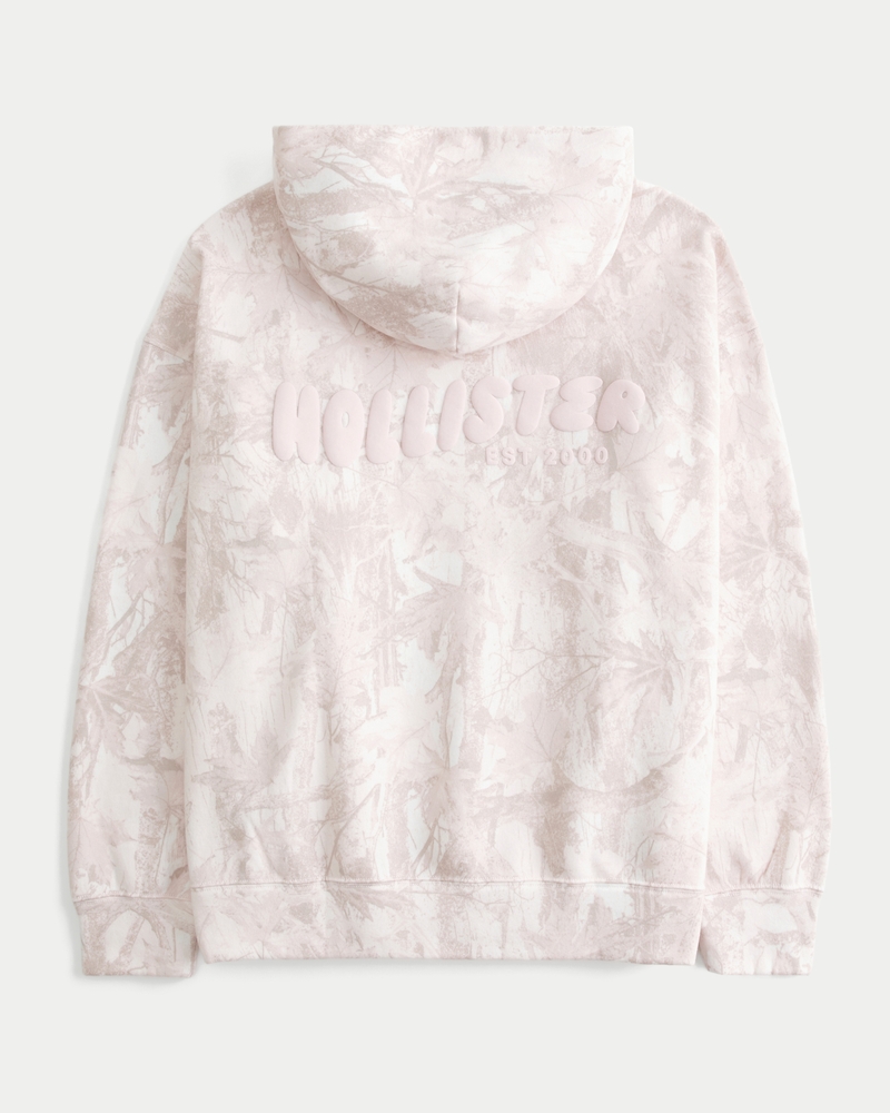 hollister feel good logo oversized hoodie