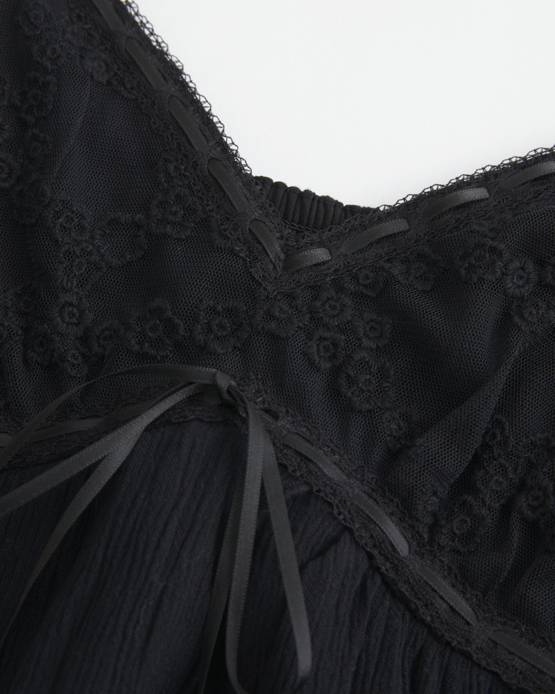 fließendes und lässiges babydoll-top