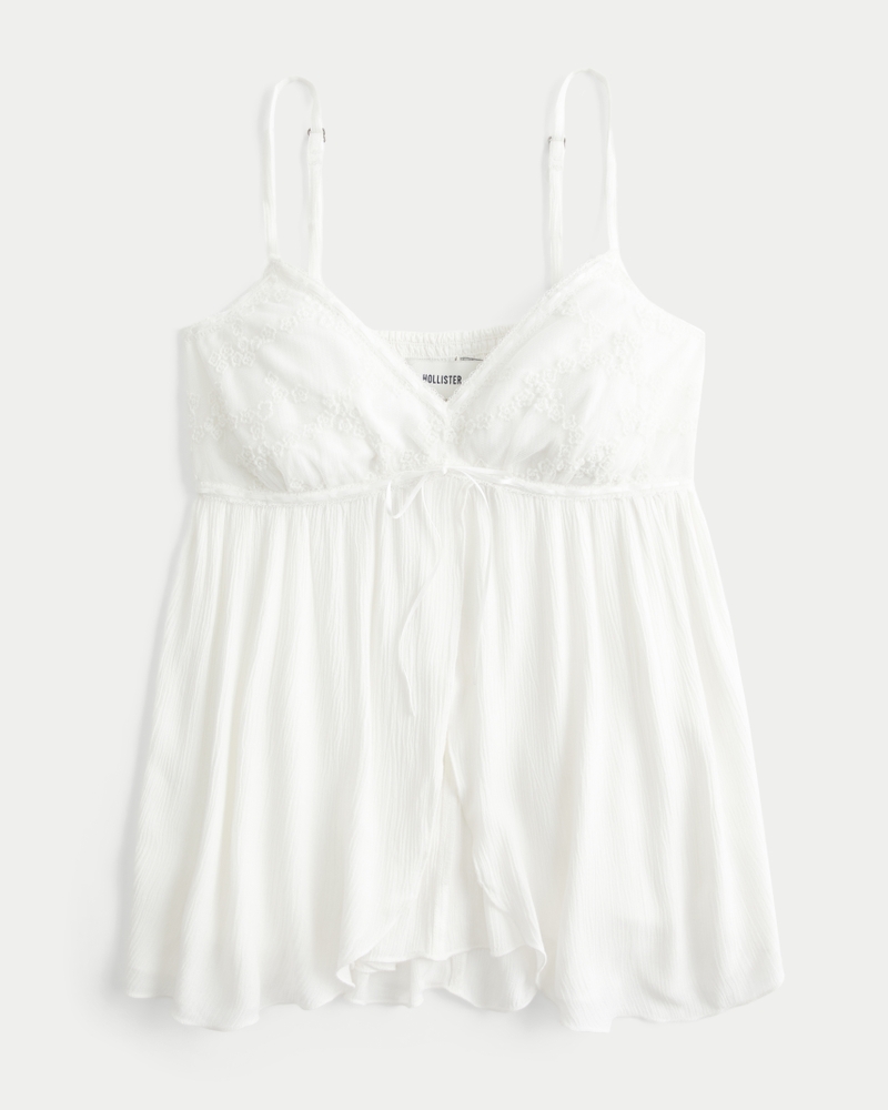 fließendes und lässiges babydoll-top