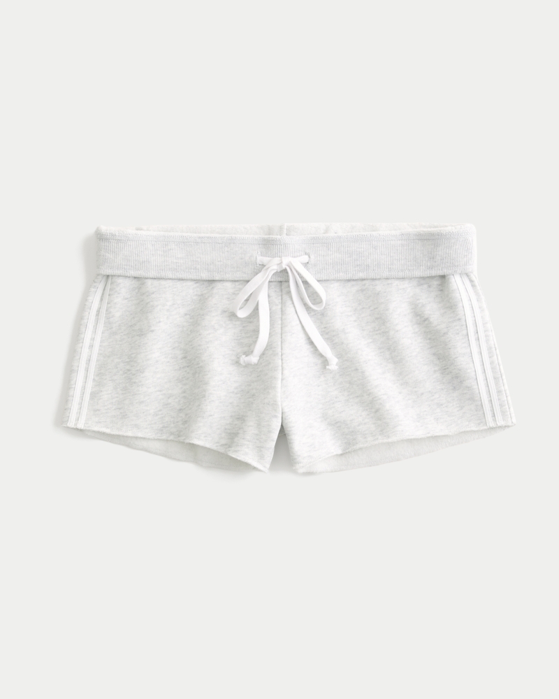 mini-shorts aus tarnfleece