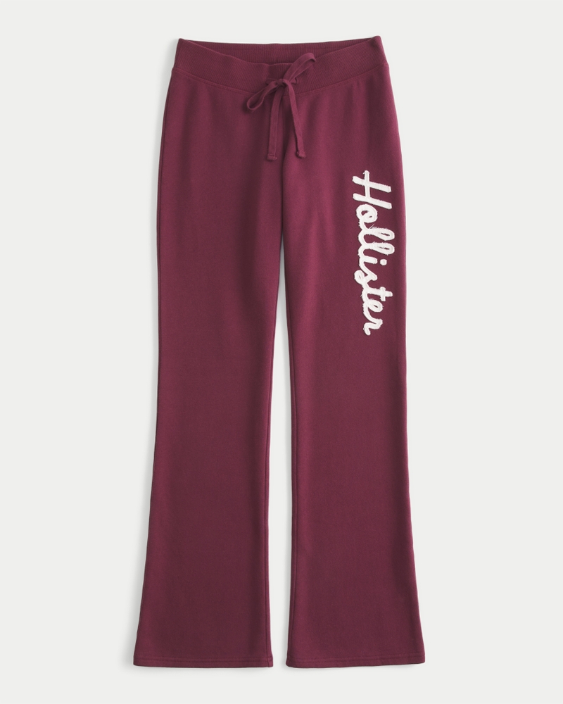 bootcut-jogginghose mit logoprint