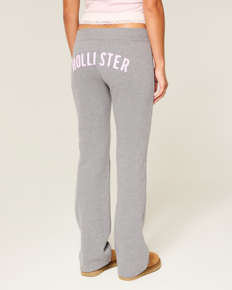 bootcut-jogginghose mit logoprint