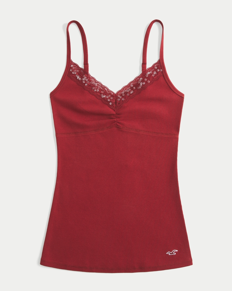 spitzenbesetztes camisole aus der holiday collection