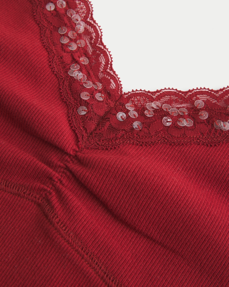 spitzenbesetztes camisole aus der holiday collection