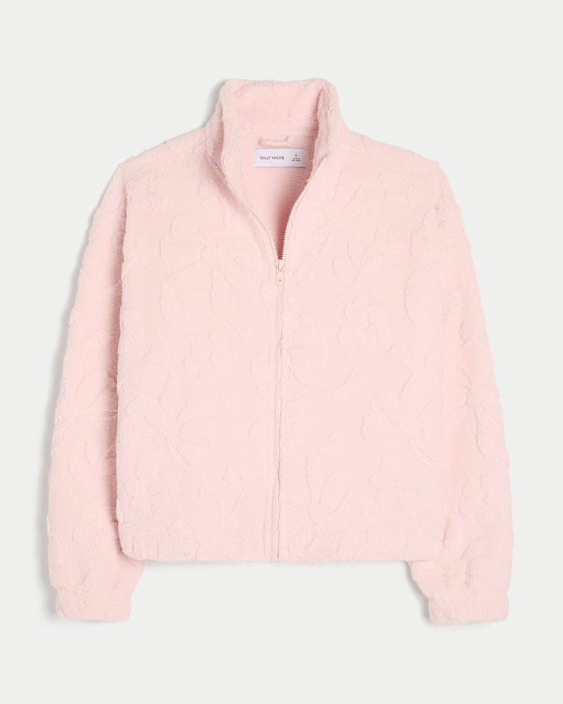 gilly hicks fleece-sweatshirt mit reißverschluss