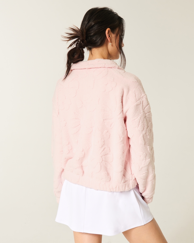 gilly hicks fleece-sweatshirt mit reißverschluss