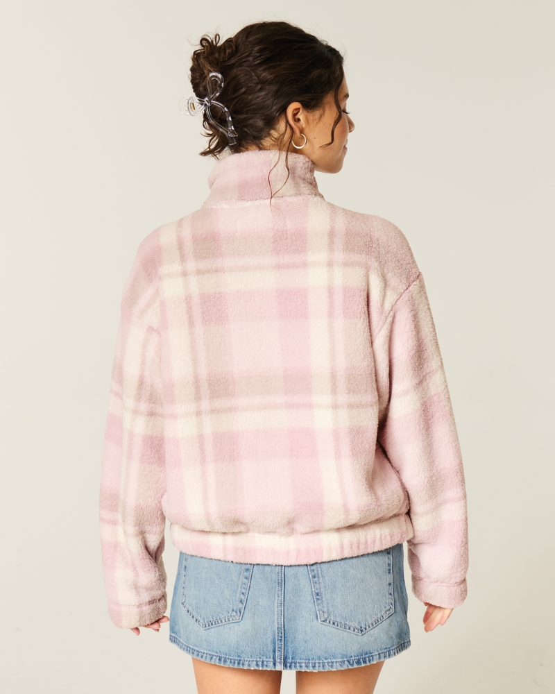 gilly hicks fleece-sweatshirt mit reißverschluss