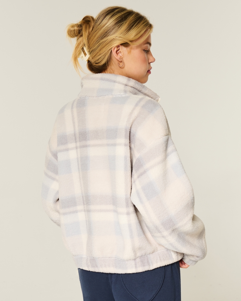 gilly hicks fleece-sweatshirt mit reißverschluss