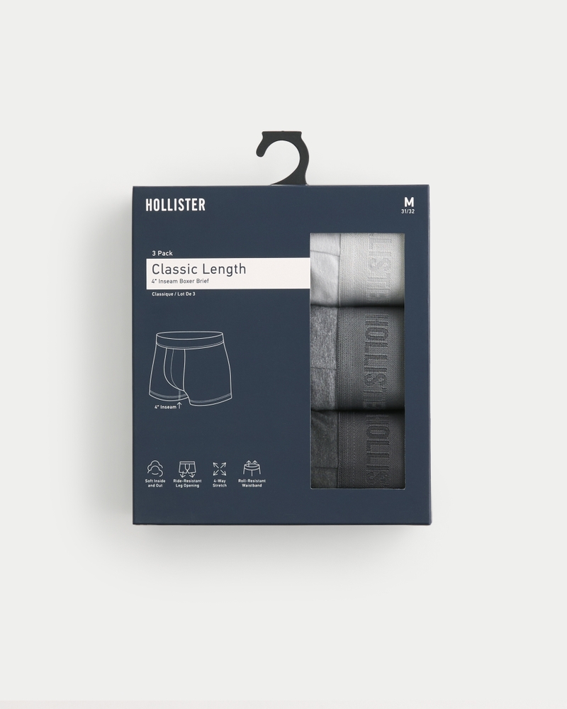 klassische boxershorts 3er-pack