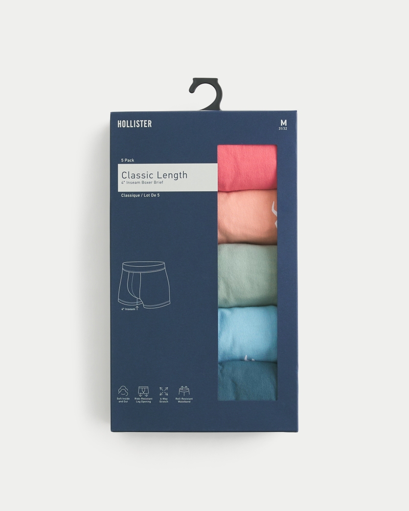 klassische boxershorts 5er-packung