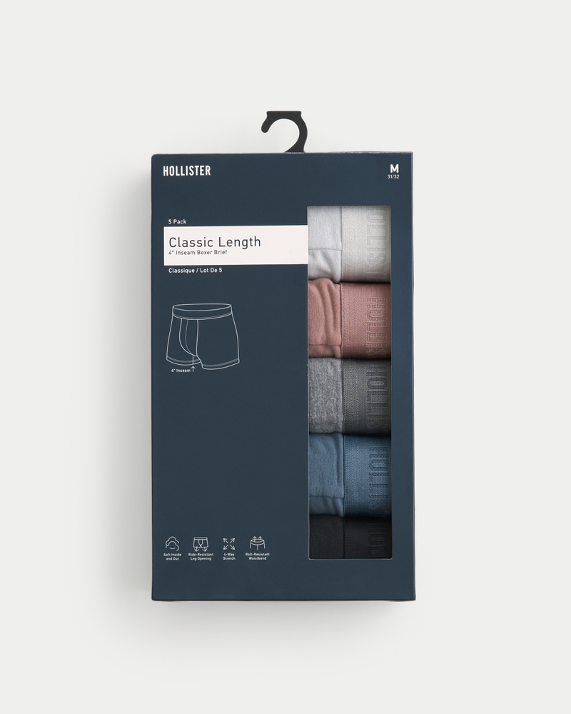 klassische boxershorts 5er-packung