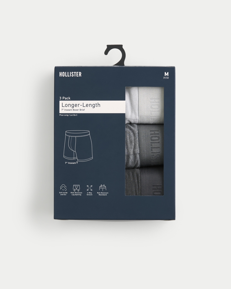 extra lange boxershorts 3er-pack