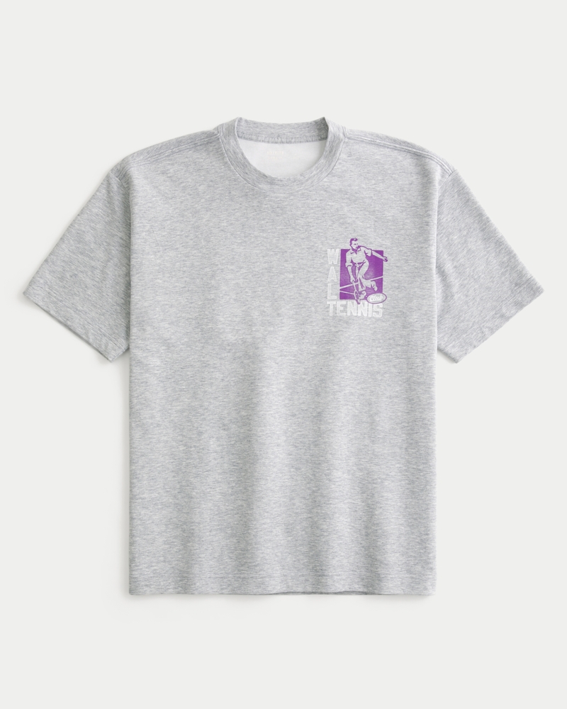 kühlendes t-shirt mit kastenförmigem tennis-wandmuster