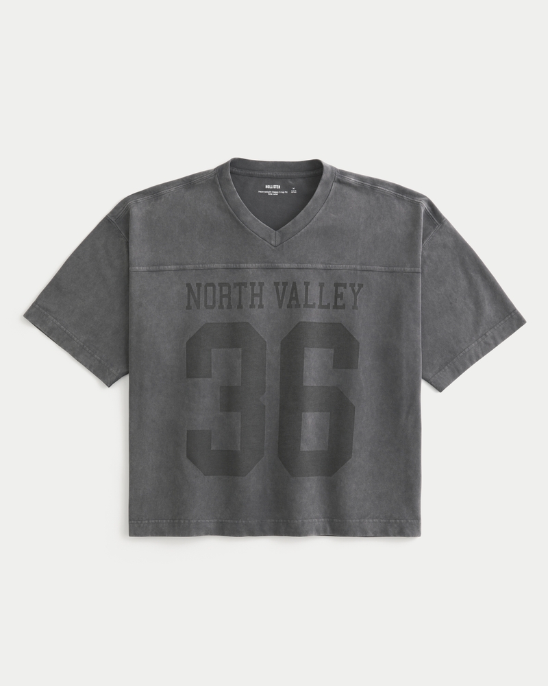 hochwertiges locker sitzendes kurzärmeliges fußballtrikot im preppy-stil mit muster