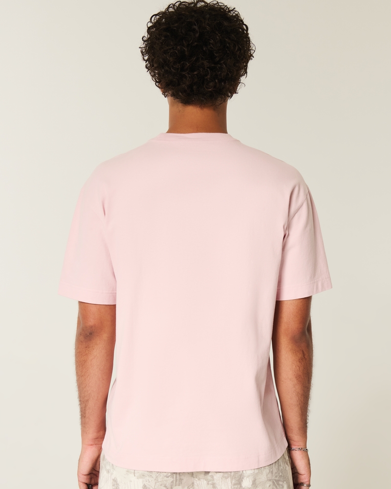 quadratisches und dickes t-shirt mit amalfi-küsten-grafik