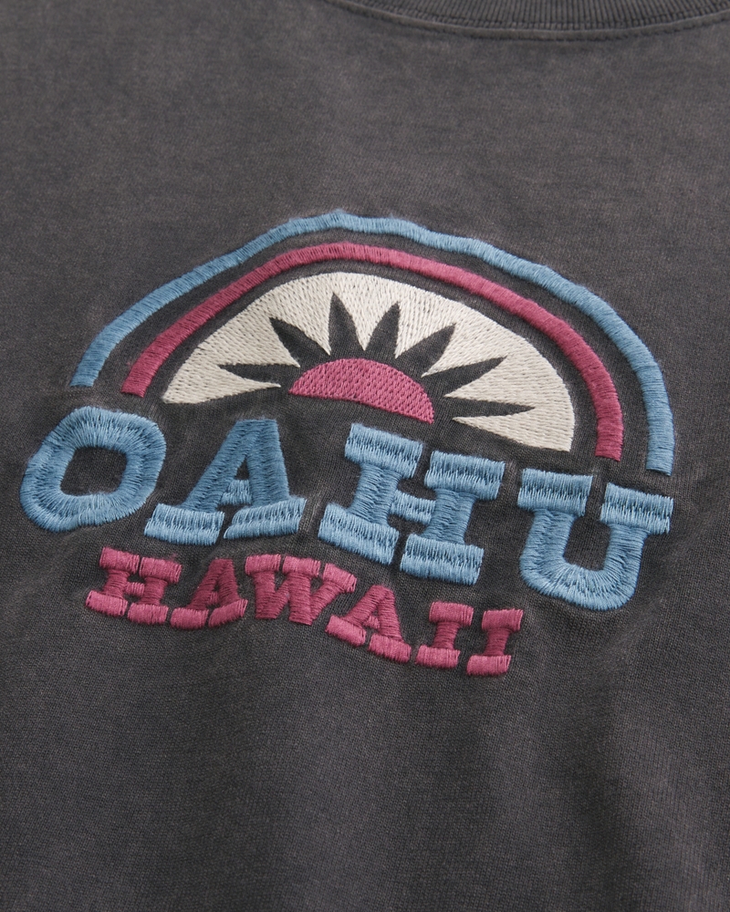 quadratisches und dickes t-shirt mit amalfi-küsten-grafik