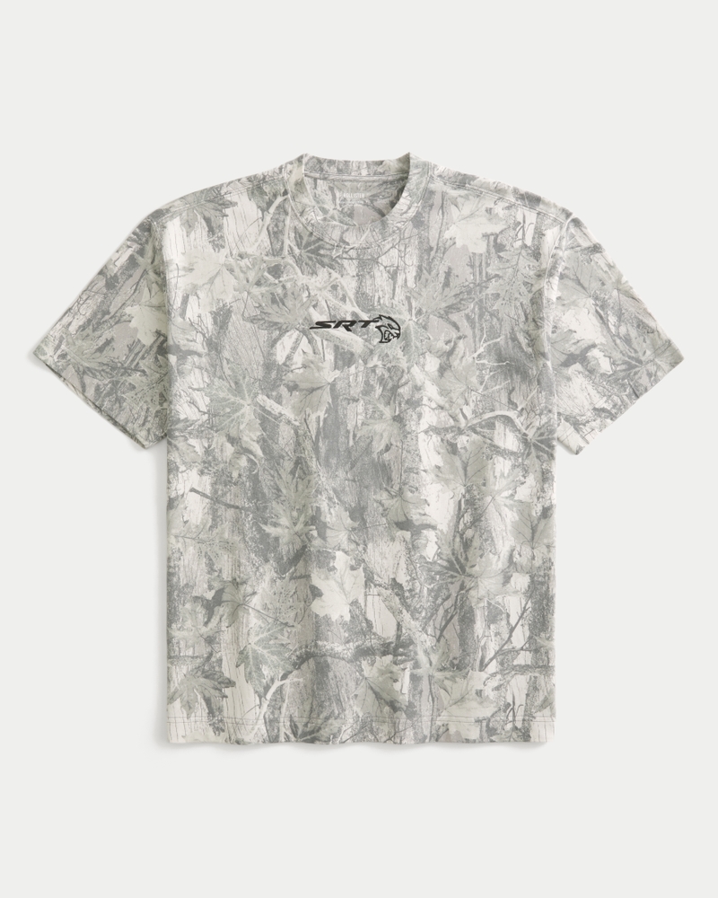 dodge charger daytona grafik-t-shirt mit quadratischer passform schweres material