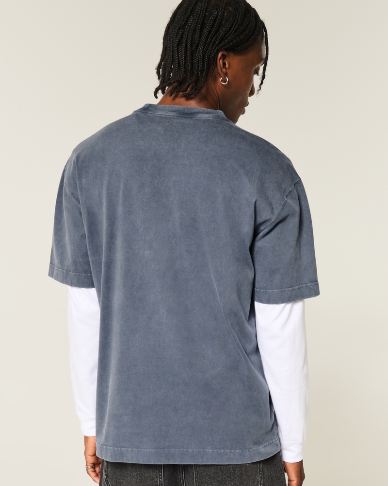 dodge charger daytona grafik-t-shirt mit quadratischer passform schweres material