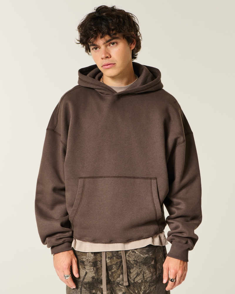 kapuzenpullover im taschenstil mit spinnenmuster und kordelzug