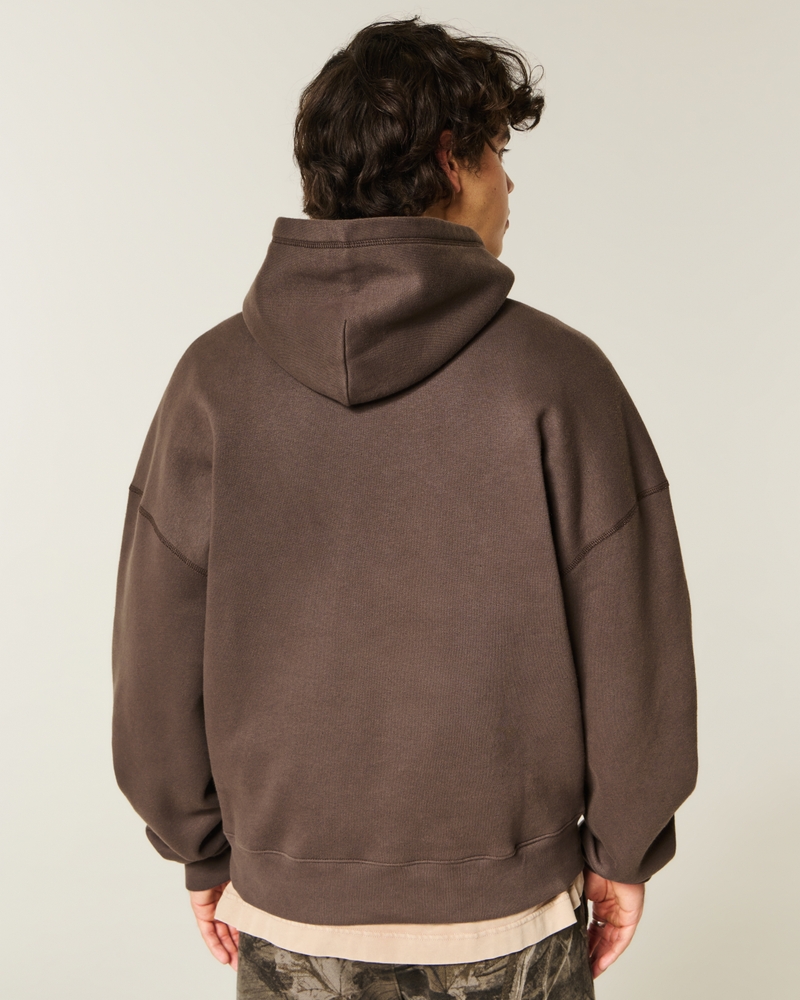 kapuzenpullover im taschenstil mit spinnenmuster und kordelzug