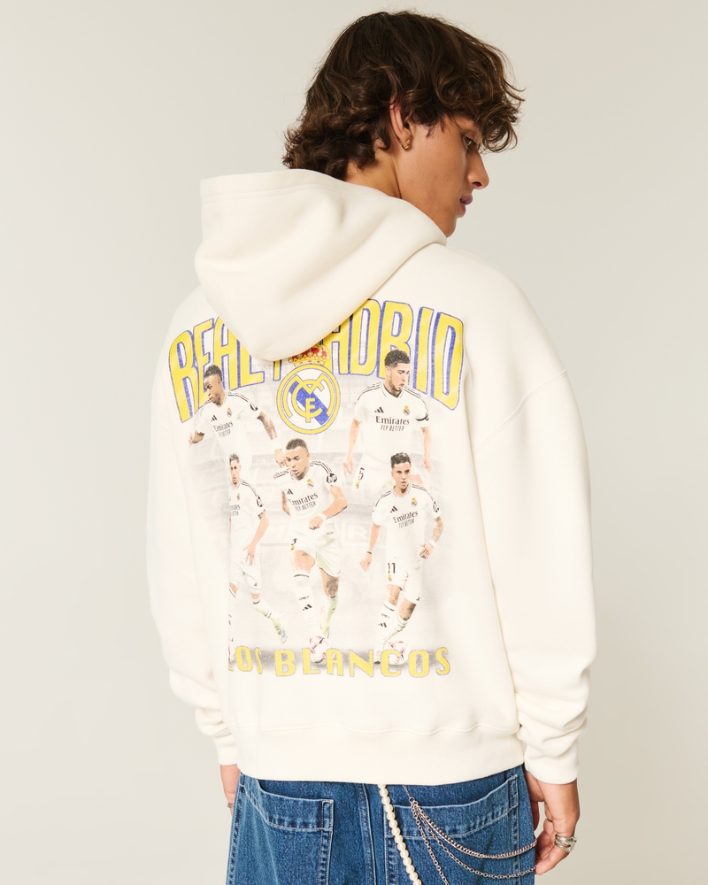 real madrid fußballclub hoodie mit grafikmotiv