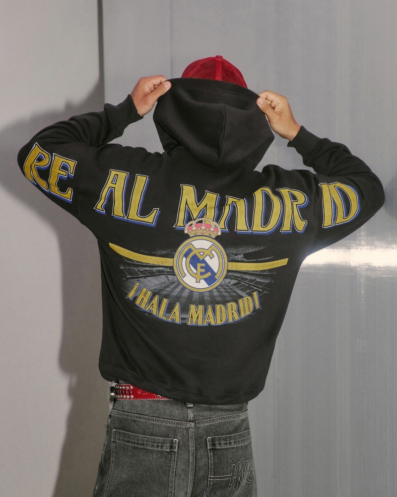 real madrid fußballclub hoodie mit grafikmotiv