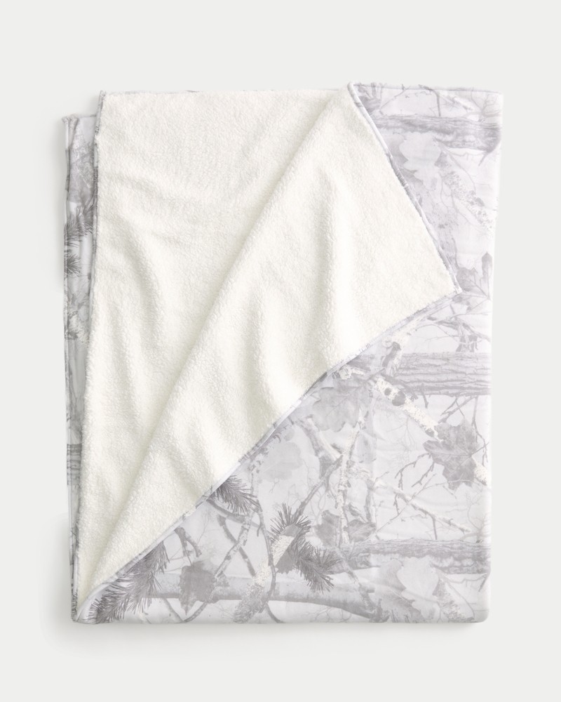 hollister feel good sherpa- und fleecedecke