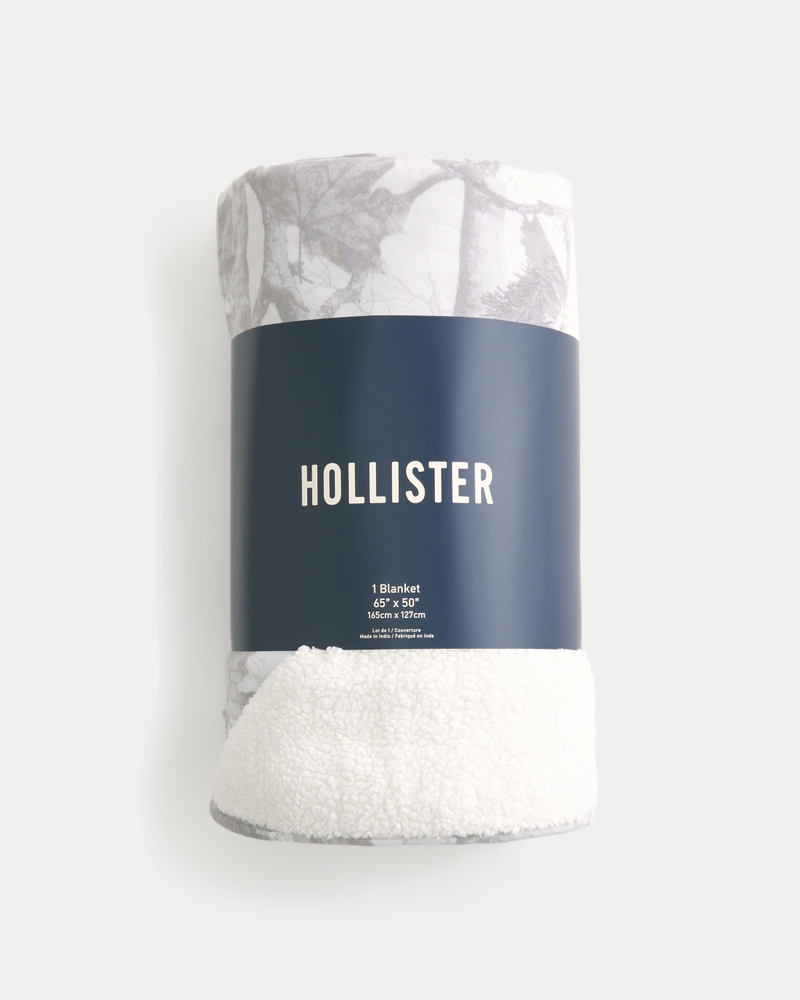 hollister feel good sherpa- und fleecedecke