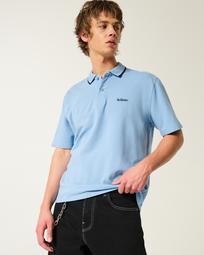 lässiges poloshirt mit logo