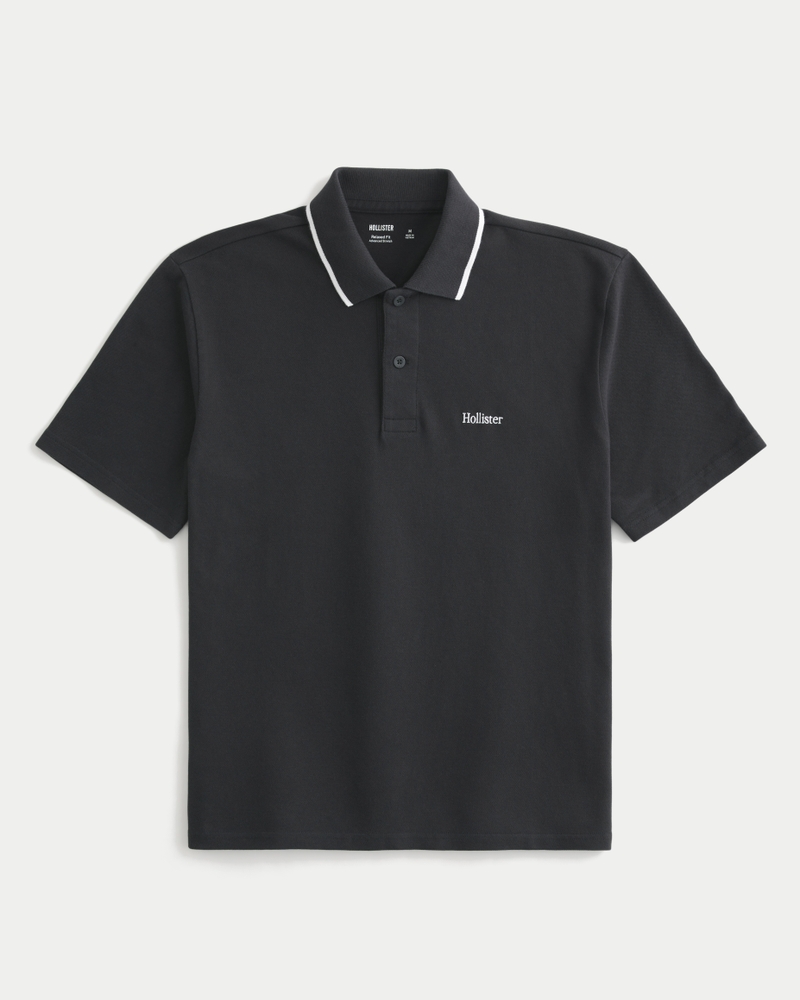 lässiges poloshirt mit logo