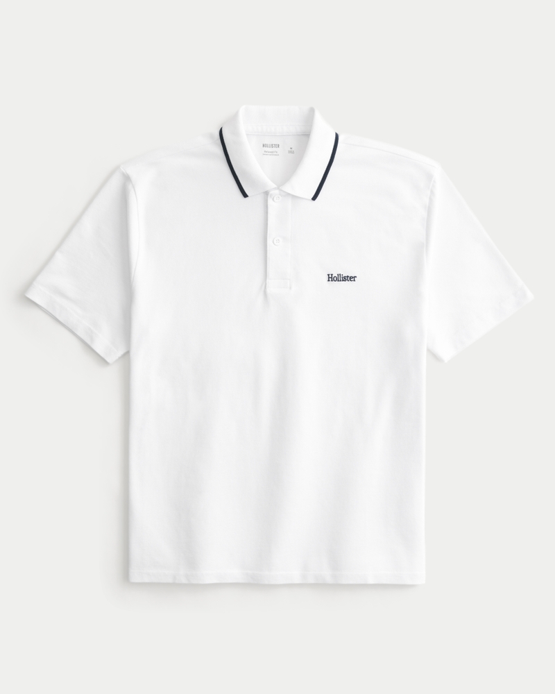 lässiges poloshirt mit logo
