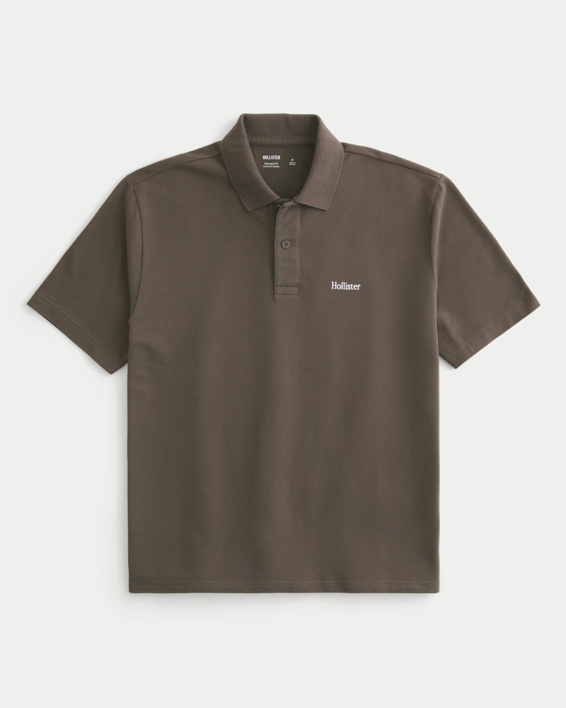 lässiges poloshirt mit logo