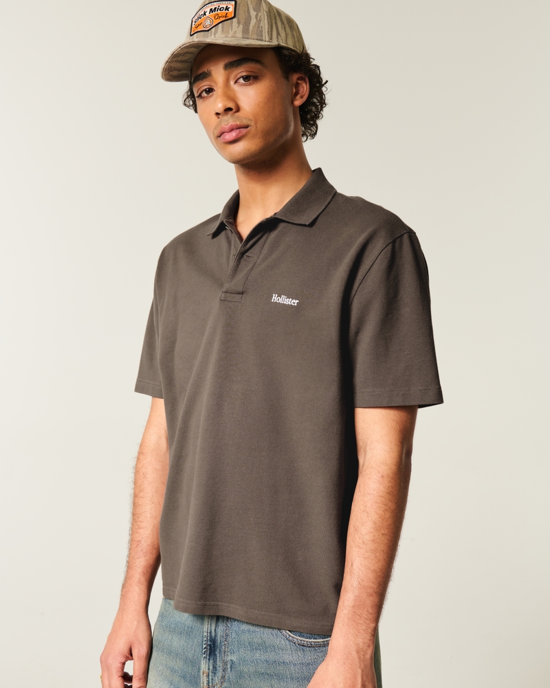 lässiges poloshirt mit logo